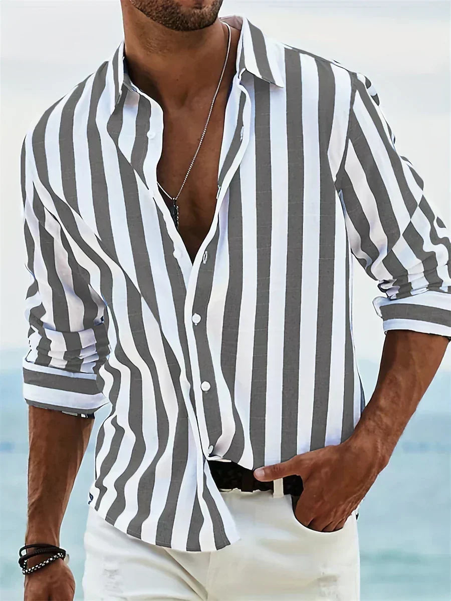 Veyron – Striped Shirt with Relaxed Coastal Style