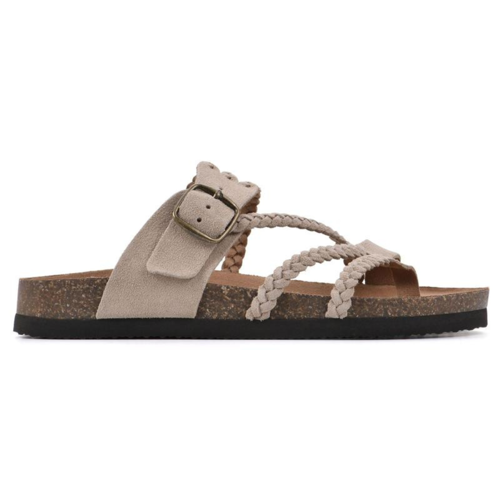 Adriana – Braided Cork Sandals