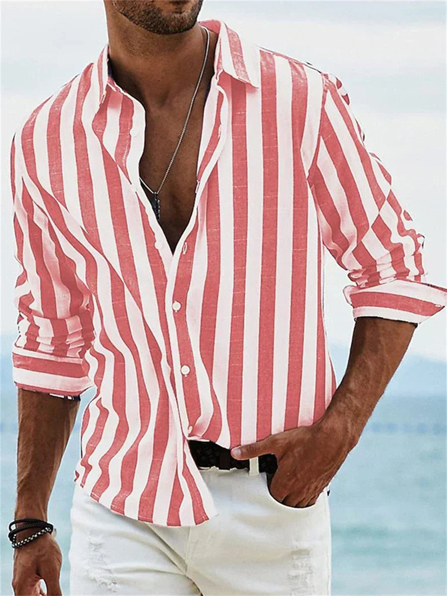 Veyron – Striped Shirt with Relaxed Coastal Style