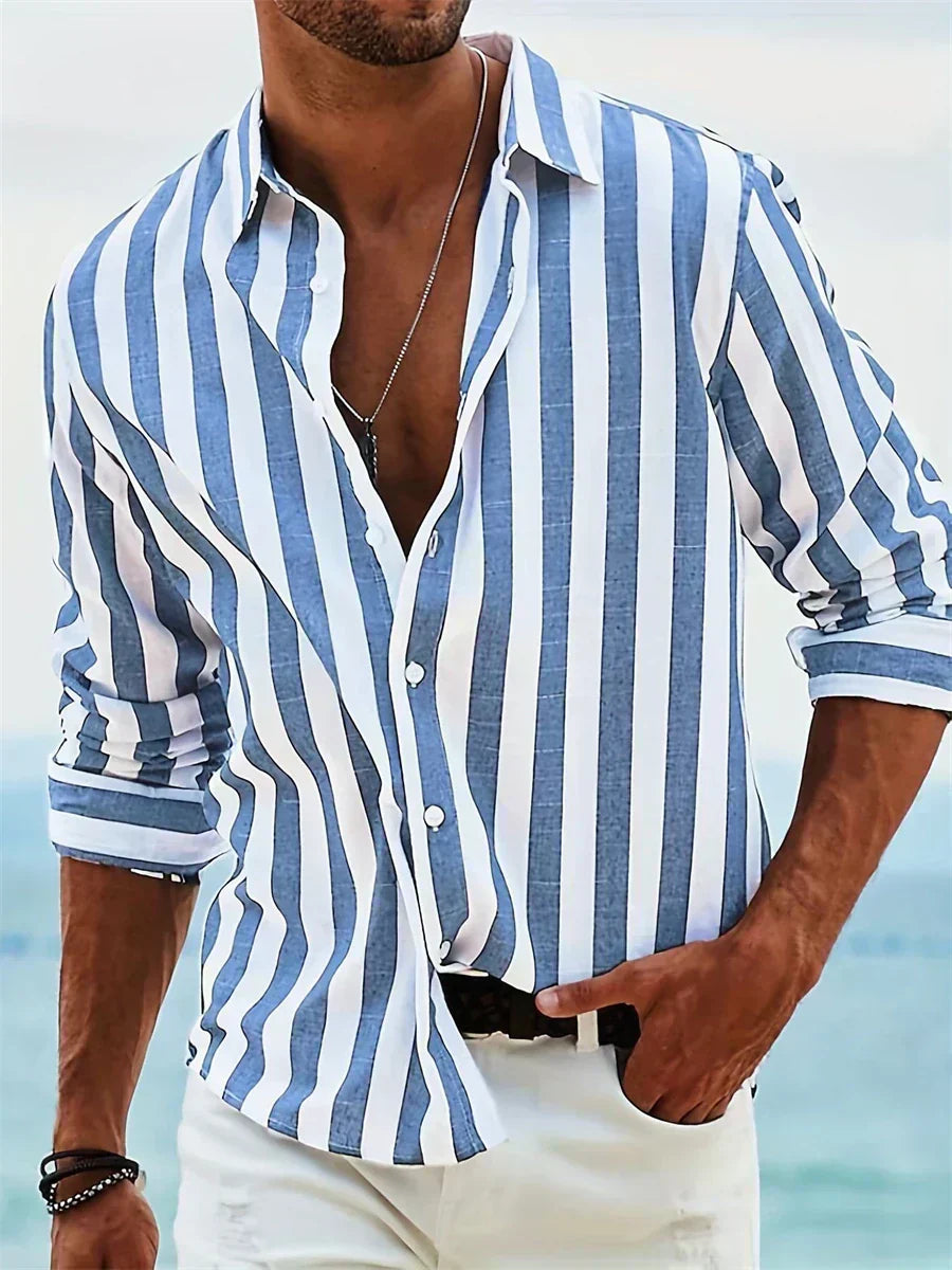 Veyron – Striped Shirt with Relaxed Coastal Style