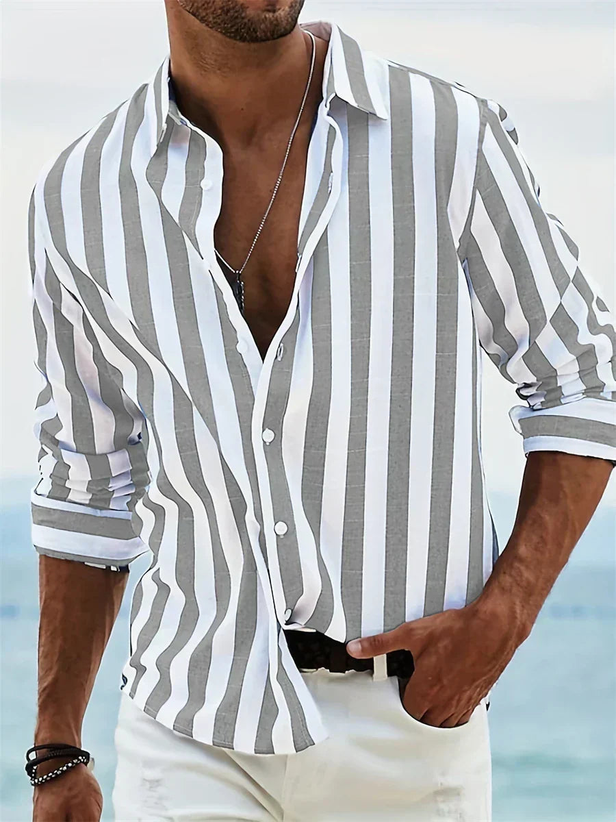 Veyron – Striped Shirt with Relaxed Coastal Style