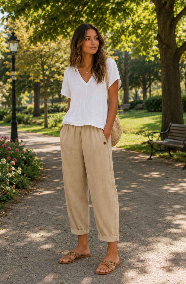 Maja – Airy Linen Trousers