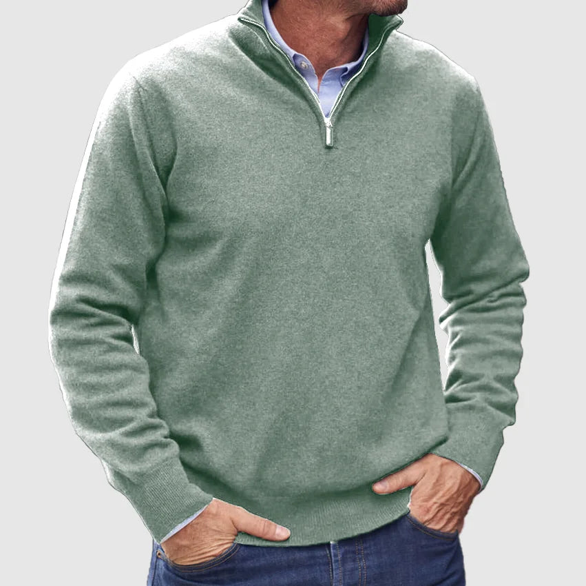 JOHN ZIP SWEATER® | WARMTH WITH ELEGANT SIMPLICITY
