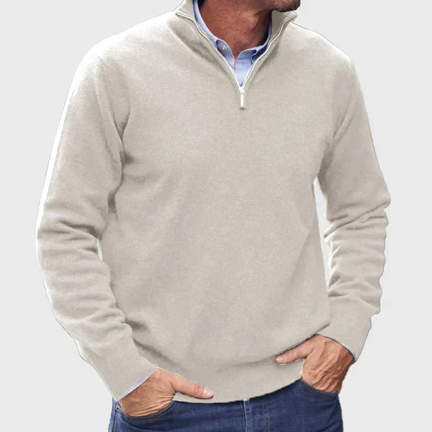 JOHN ZIP SWEATER® | WARMTH WITH ELEGANT SIMPLICITY